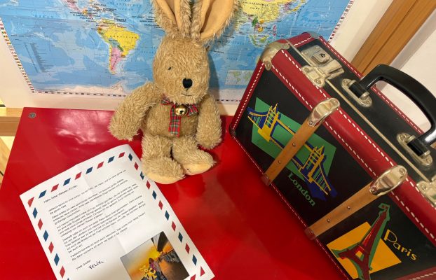 Hase Felix zu Besuch